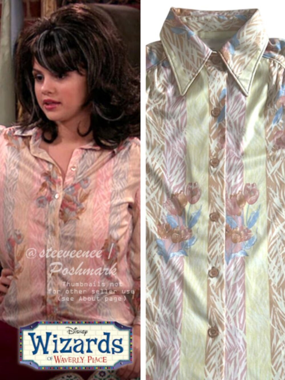 Rare Vintage Floral Blouse ASO Alex Russo